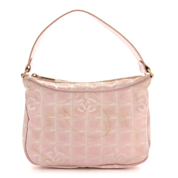 Chanel Nylon Travel Ligne Hobo Pink