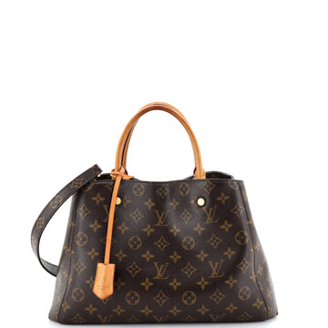 Louis Vuitton Montaigne Handbag Canvas