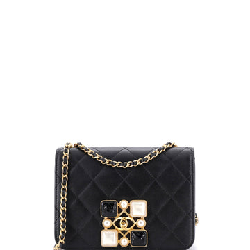 Chanel Resin And Pearl Cc Full Flap Bag