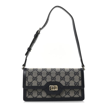 Gucci Gg Textured Dollar Calfskin Small