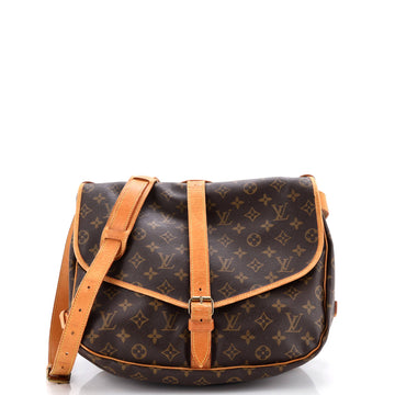 Louis Vuitton Saumur Handbag Canvas 35