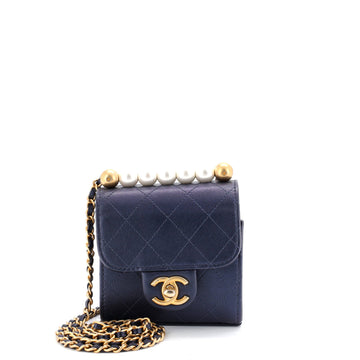 Chanel Chic Pearls Flap Clutch With