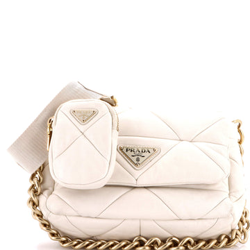 Prada System Flap Shoulder Bag Quilted