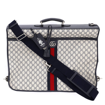 Gucci Savoy Web Garment Bag Gg Coated