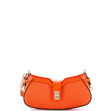 Gucci Moon Side Shoulder Bag Gg Canvas