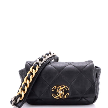 Chanel 19 Belt Bag Quilted Leather
