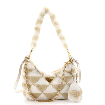 Prada Re-Edition Shoulder Bag Shearling