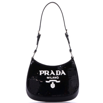 Prada Cleo Shoulder Bag Sequins Small