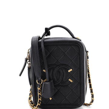Chanel Filigree Vertical Vanity Case