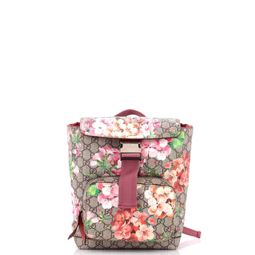 Gucci Buckle Backpack Blooms Print Gg