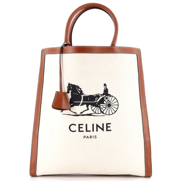 Celine Sulky Vertical Cabas Tote Canvas