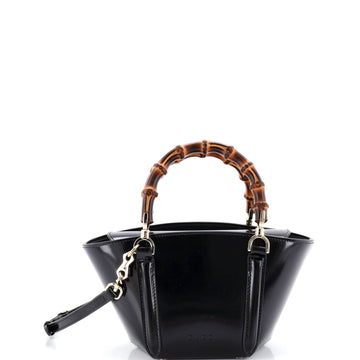 Gucci Bamboo Top Handle Tote Leather