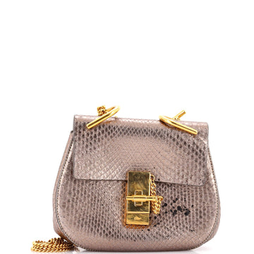 Chloe Drew Crossbody Bag Python Mini