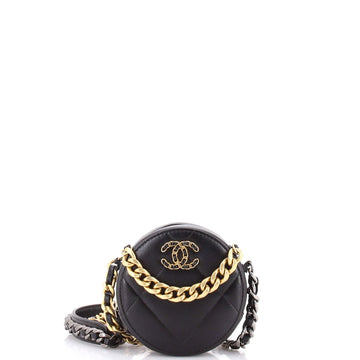 Chanel 19 Round Clutch With Chain