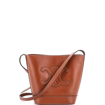 Celine Cuir Triomphe Bucket Bag Leather