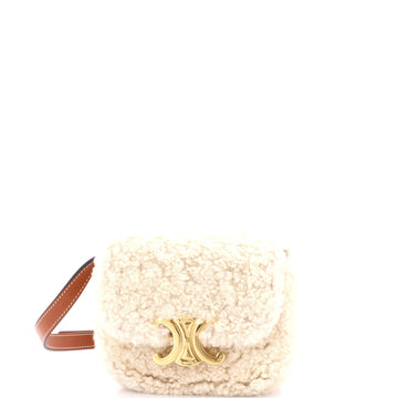 Celine Triomphe Shoulder Bag Shearling