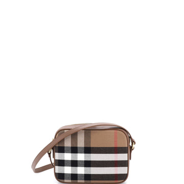 Burberry Camera Bag House Check Canvas
