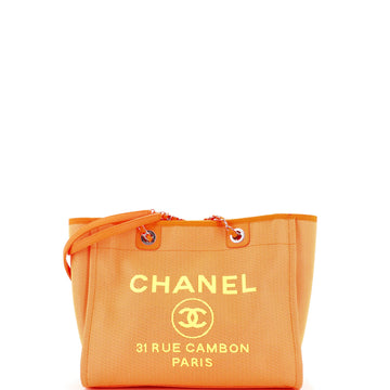 Chanel Deauville Nm Tote Mixed Fibers