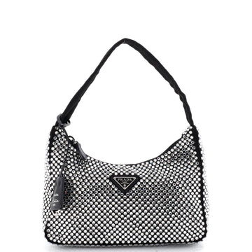 Prada Re-Edition Hobo Crystal