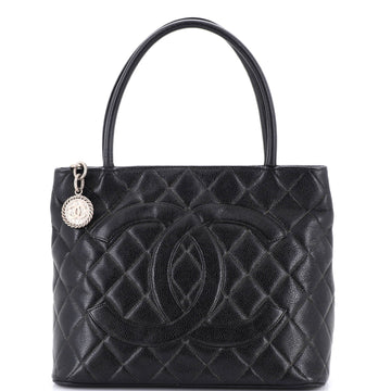Chanel Medallion Tote Quilted Caviar