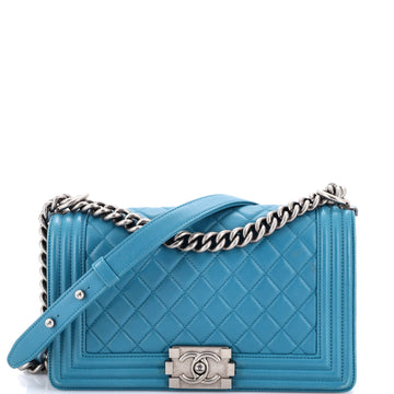 Chanel Boy Flap Bag Quilted Lambskin Old