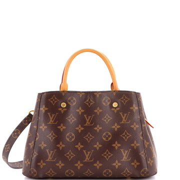 Louis Vuitton Montaigne Handbag Canvas