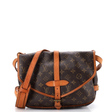 Louis Vuitton Saumur Handbag Canvas 30