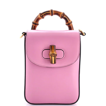 Gucci Bamboo Top Handle Backpack Leather