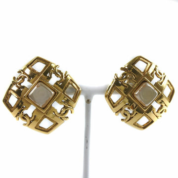 Chanel Cc Logo Clip-On Earrings Metal