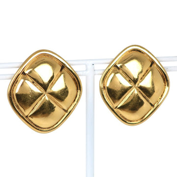 Chanel Vintage Earrings Gold-Tone Metal