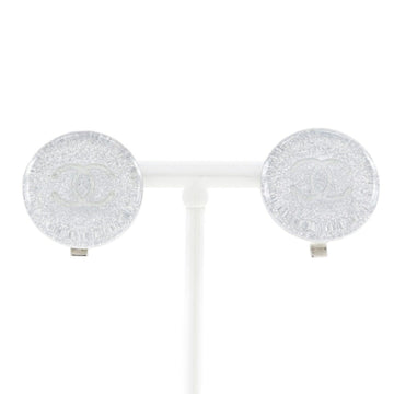 Chanel Cc Logo Clip-On Earrings Sterling