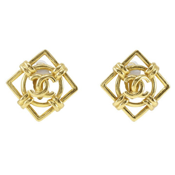 Chanel Clip-On Earrings Gold-