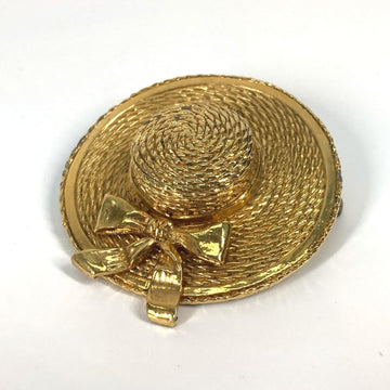 Chanel Vintage Brooch Metal Gold