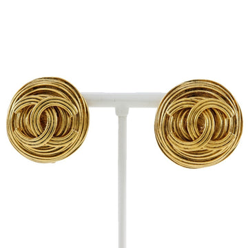 Chanel Cc Logo Clip-On Earrings Metal