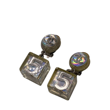 Chanel Cc Logo Clip-On Earrings Sterling