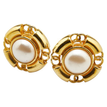 Chanel Clip-On Earrings Pearl
