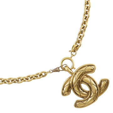 Chanel Cc Logo Pendant Necklace Metal