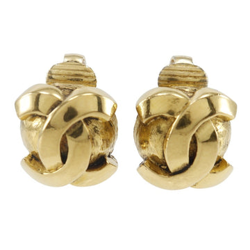 Chanel Cc Logo Clip-On Earrings Metal