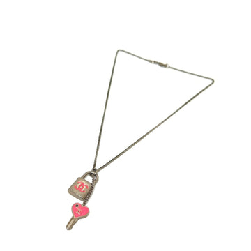 Chanel Cc Logo Chain Heart Pendant