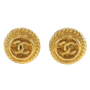 Chanel Cc Logo Clip-On Earrings Metal