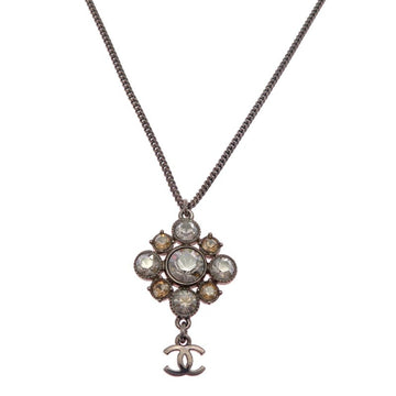 Chanel Cc Logo Pendant Necklace Metal