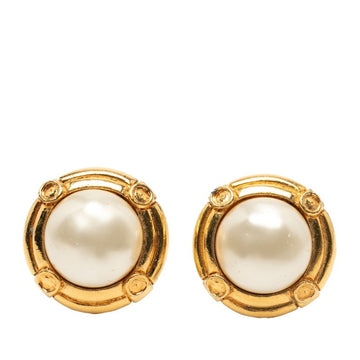 Chanel Clip-On Earrings Pearl