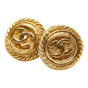Chanel Cc Logo Clip-On Earrings Metal
