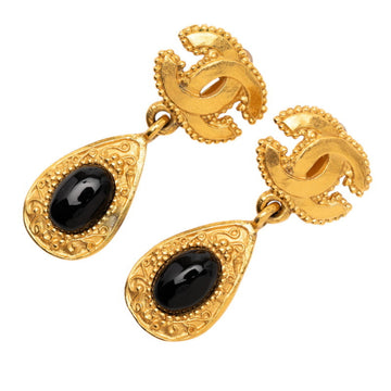 Chanel Cc Logo Clip-On Earrings Metal