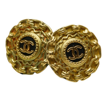 Chanel Cc Logo Clip-On Earrings Metal