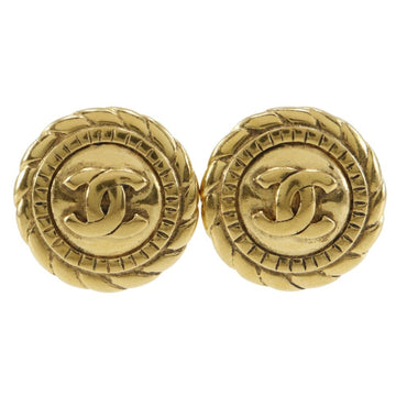 Chanel Cc Logo Clip-On Earrings Metal