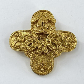 Chanel Cc Logo Brooch Metal