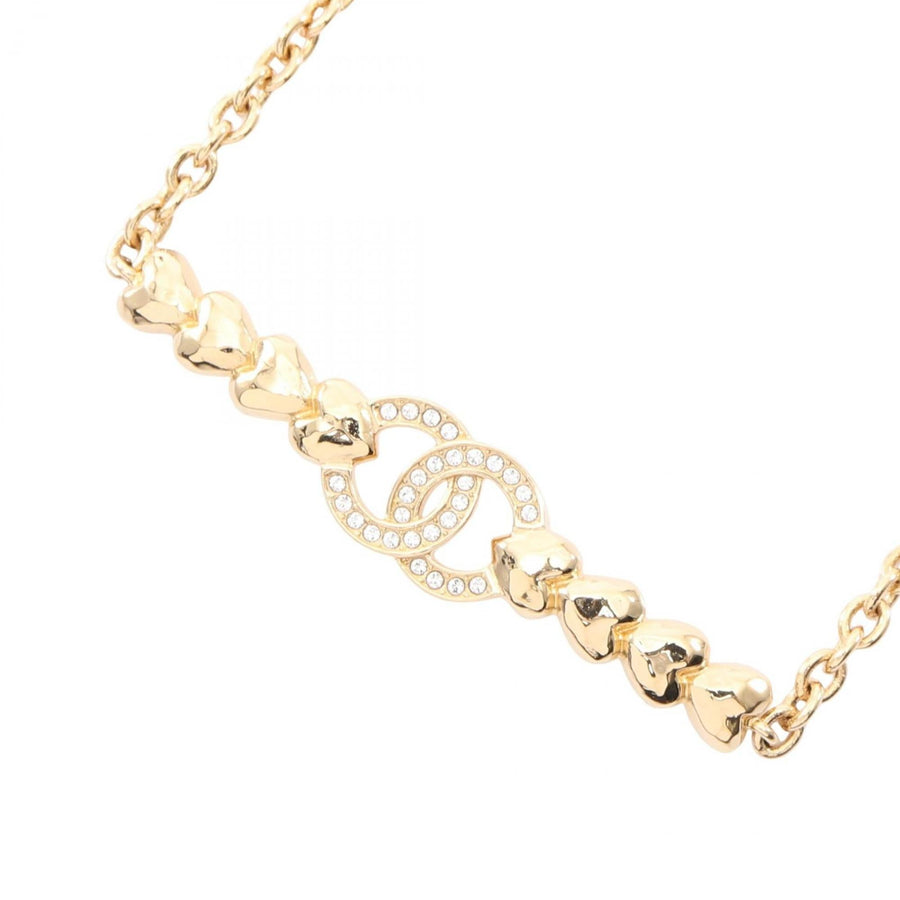Chanel Cc Logo Heart Pendant Necklace