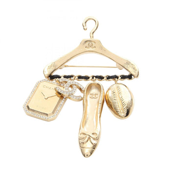 Chanel Cc Logo Brooch Metal