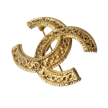 Chanel Cc Logo Brooch Metal